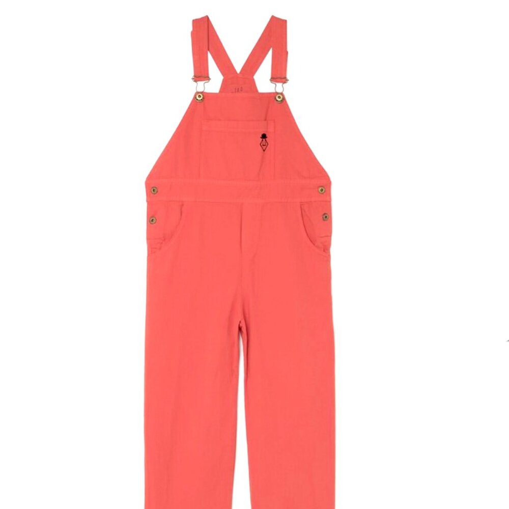 The Animals Observatory 'Miner Kids Suit' Coral Overalls Size 12 NWT